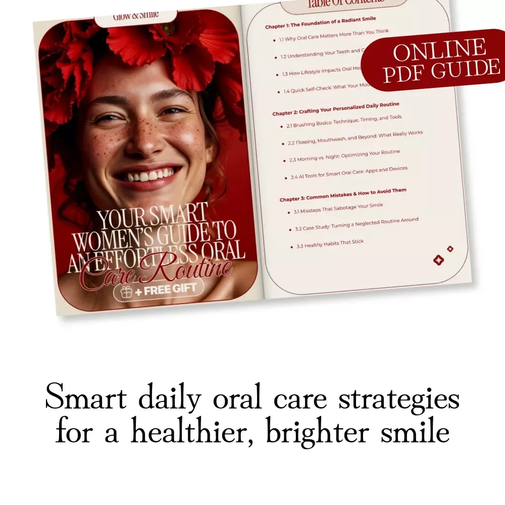 Glow & Smile: Your Smart Women’s Guide to an Effortless Oral Care Routine | Digital Download Guide for a Healthy Oral Care Routine, AI Tools, Daily Habits & Lifestyle Tips