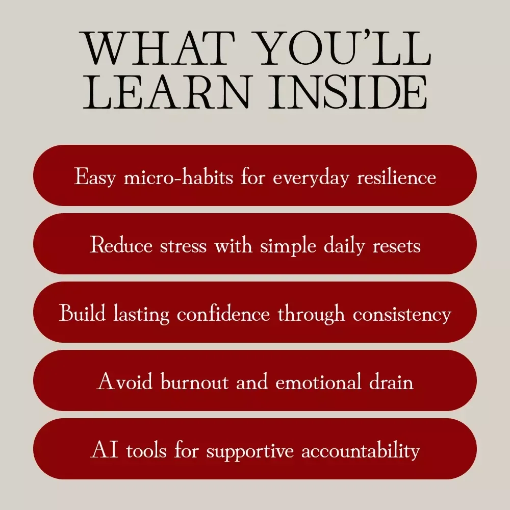 Bounce Back Brilliantly: Emotional Resilience Micro-Habits for Women | Digital Self-Care Guide for Building Inner Strength & Everyday Balance