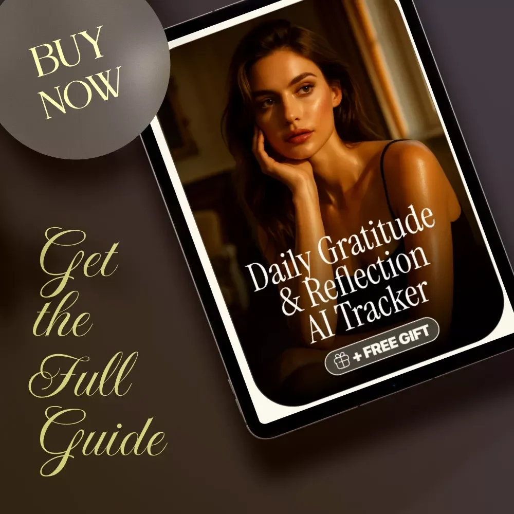 Daily Gratitude & Reflection AI Tracker | Digital Guide for Mindset Growth, Journaling Prompts & Habit Building