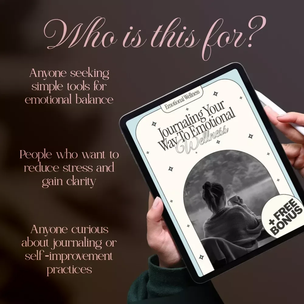 Journaling Your Way to Emotional Wellness | eBook for Self-Care, Mental Health, Daily Prompts, and Personal Growth | Digital Download Guide