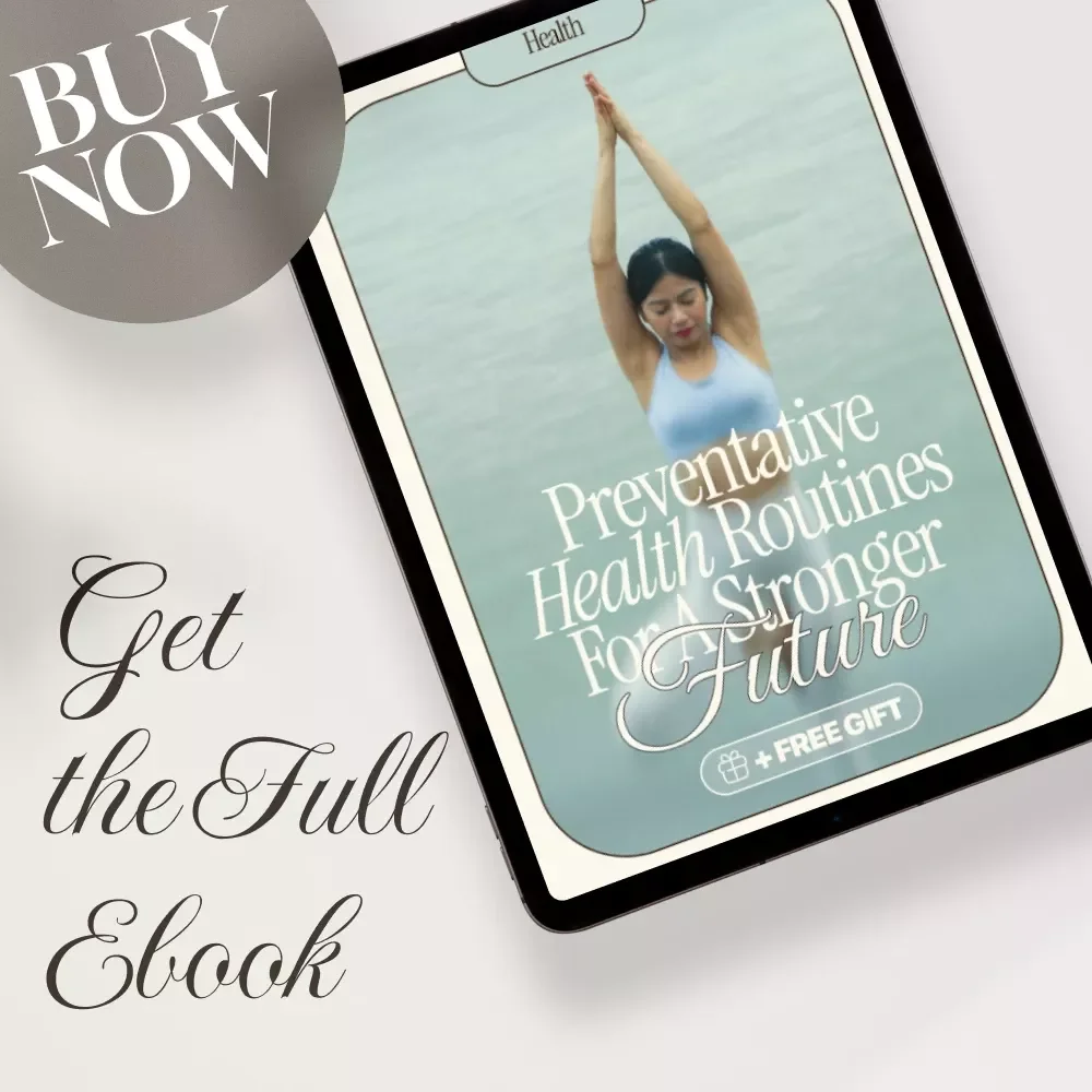 Preventative Health Routines for a Stronger Future | Wellness eBook | Digital Download Guide for Daily Habits, Longevity & Healthy Living