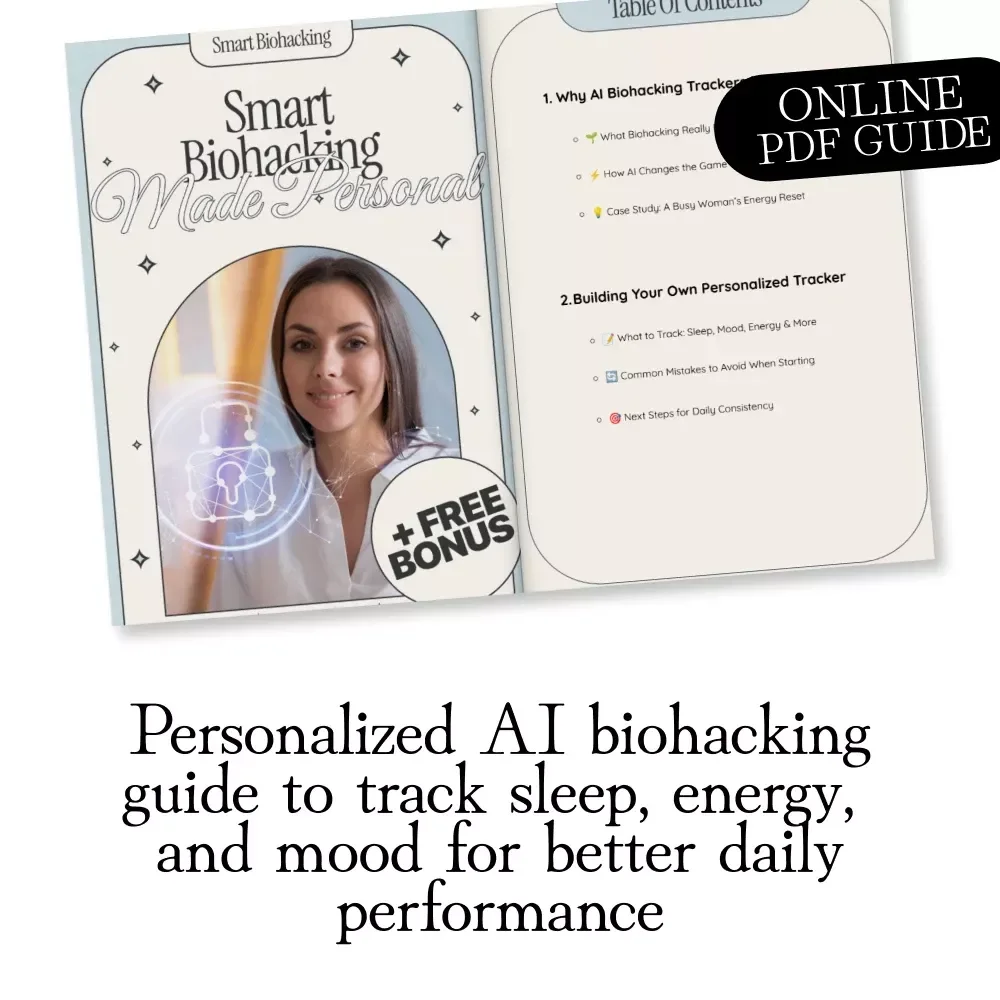 Smart Biohacking Made Personal | AI Personalized Biohacking Tracker Digital Guide