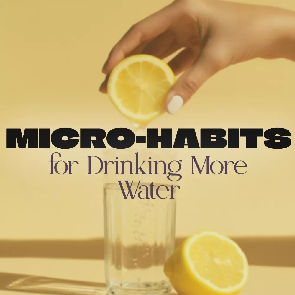 Micro-Habits for Drinking More Water Daily Checklist | Printable Digital Download | Healthy Lifestyle & Wellness Habit Tracker