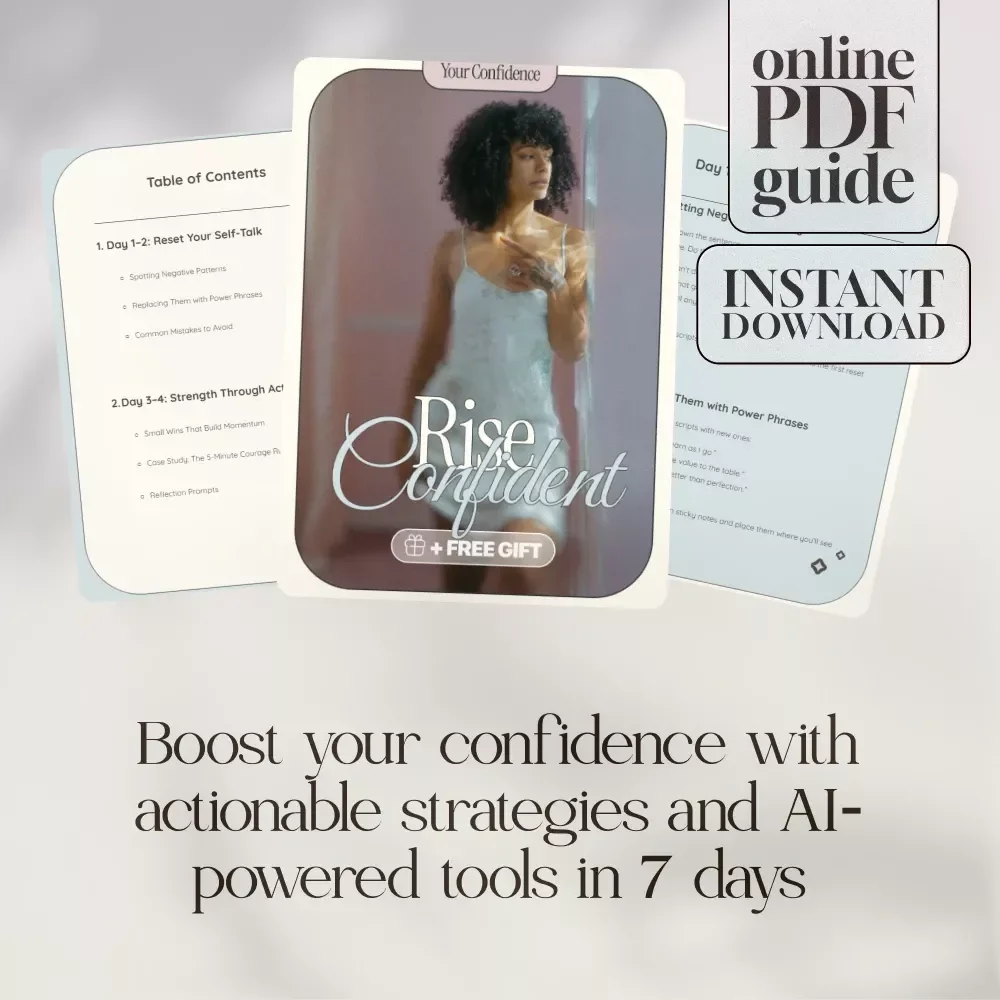Rise Confident: 7-Day Confidence Reset Challenge Guide for Personal Growth & Empowerment