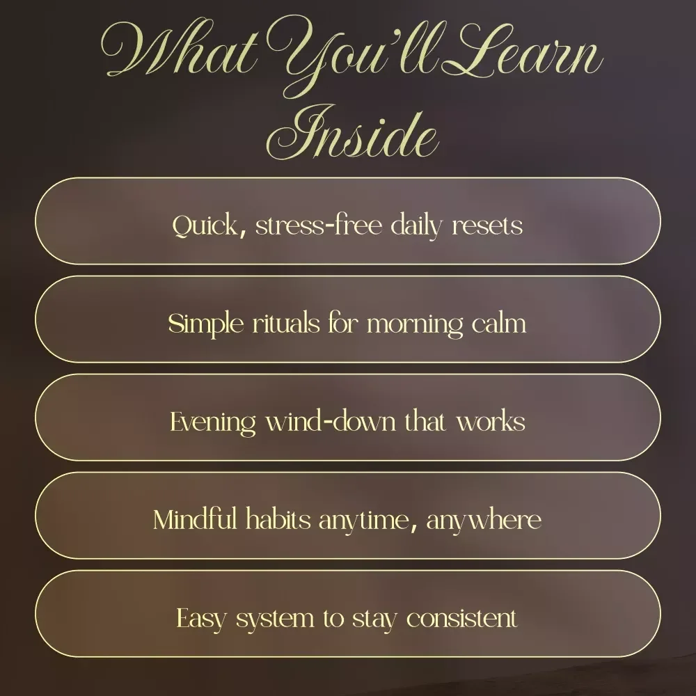 Moments of Calm: Micro-Habits for a Stress-Free Day | Daily Self-Care Guide, eBook & Checklist for Simple Mindful Living | Digital Download for Creating Micro-Habits for Daily Calm