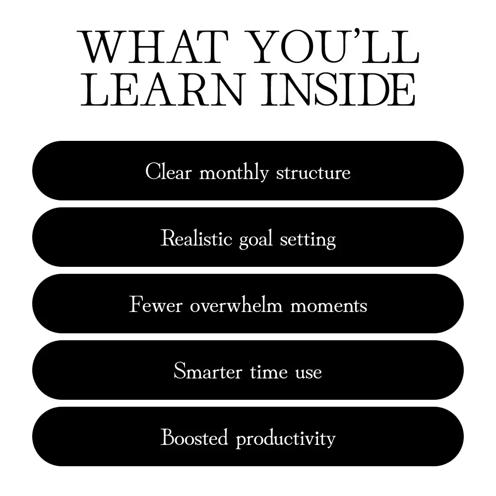 Build a Monthly Planning Habit | Printable Guide for Creating a Consistent Monthly Planning Habit | Digital Download Productivity eBook