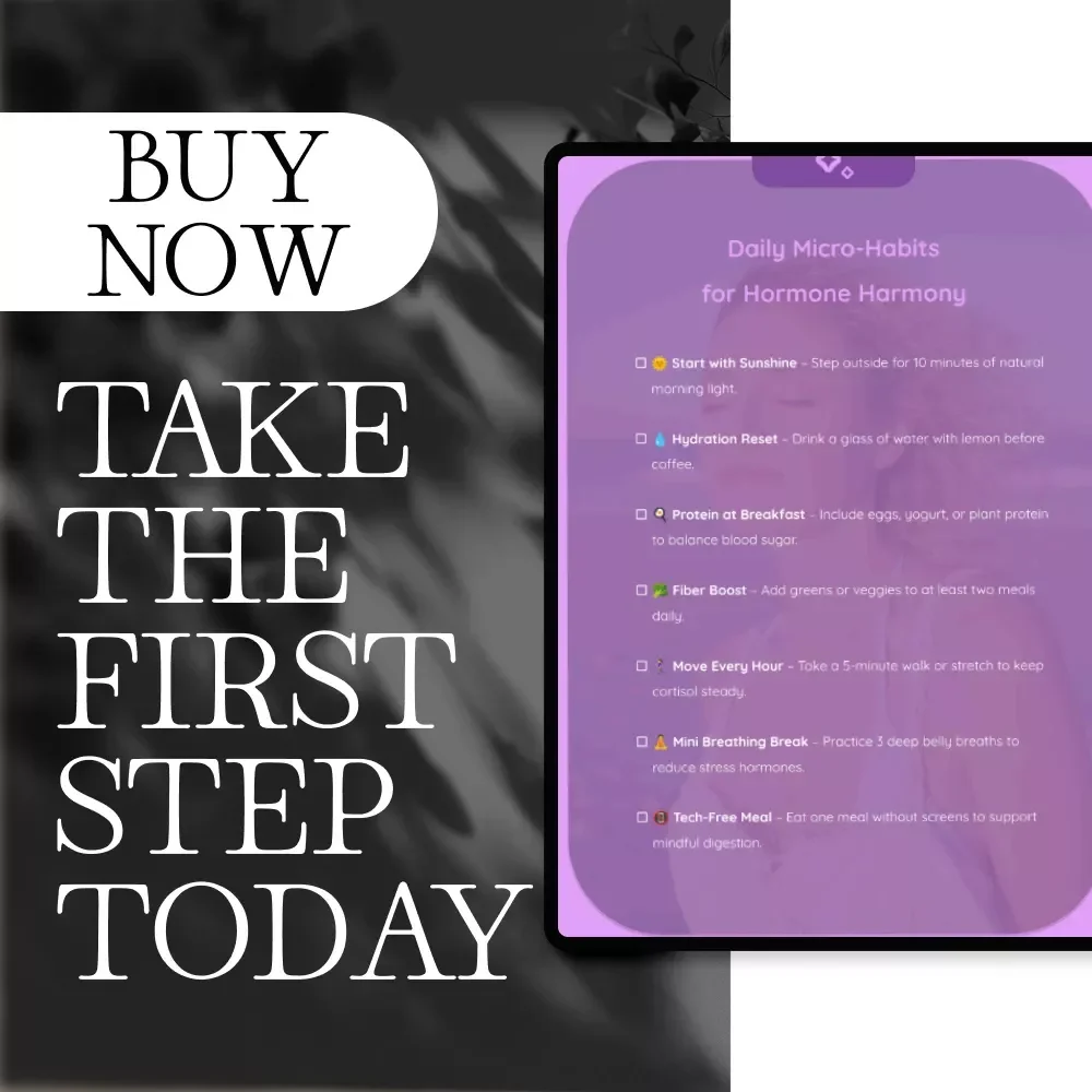 Daily Micro-Habits for Hormone Harmony | Digital Download Guide, Wellness eBook & Checklist for Balanced Energy, Stress Relief & Better Sleep