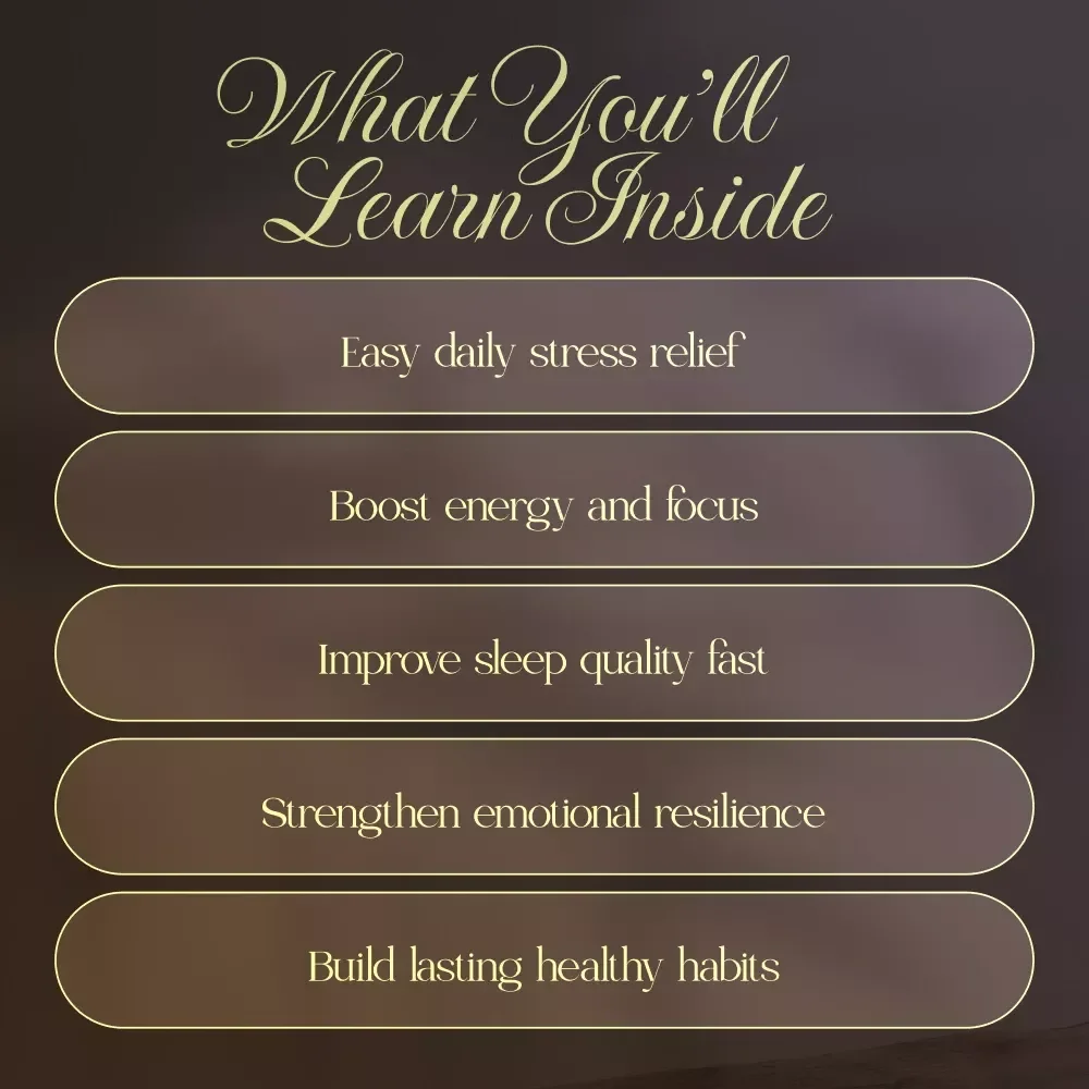 Your Self-Care Routine for Stress Relief | Stress Relief eBook | Digital Download Wellness Guide | Morning Rituals, Evening Wind-Down & Mindfulness Practices
