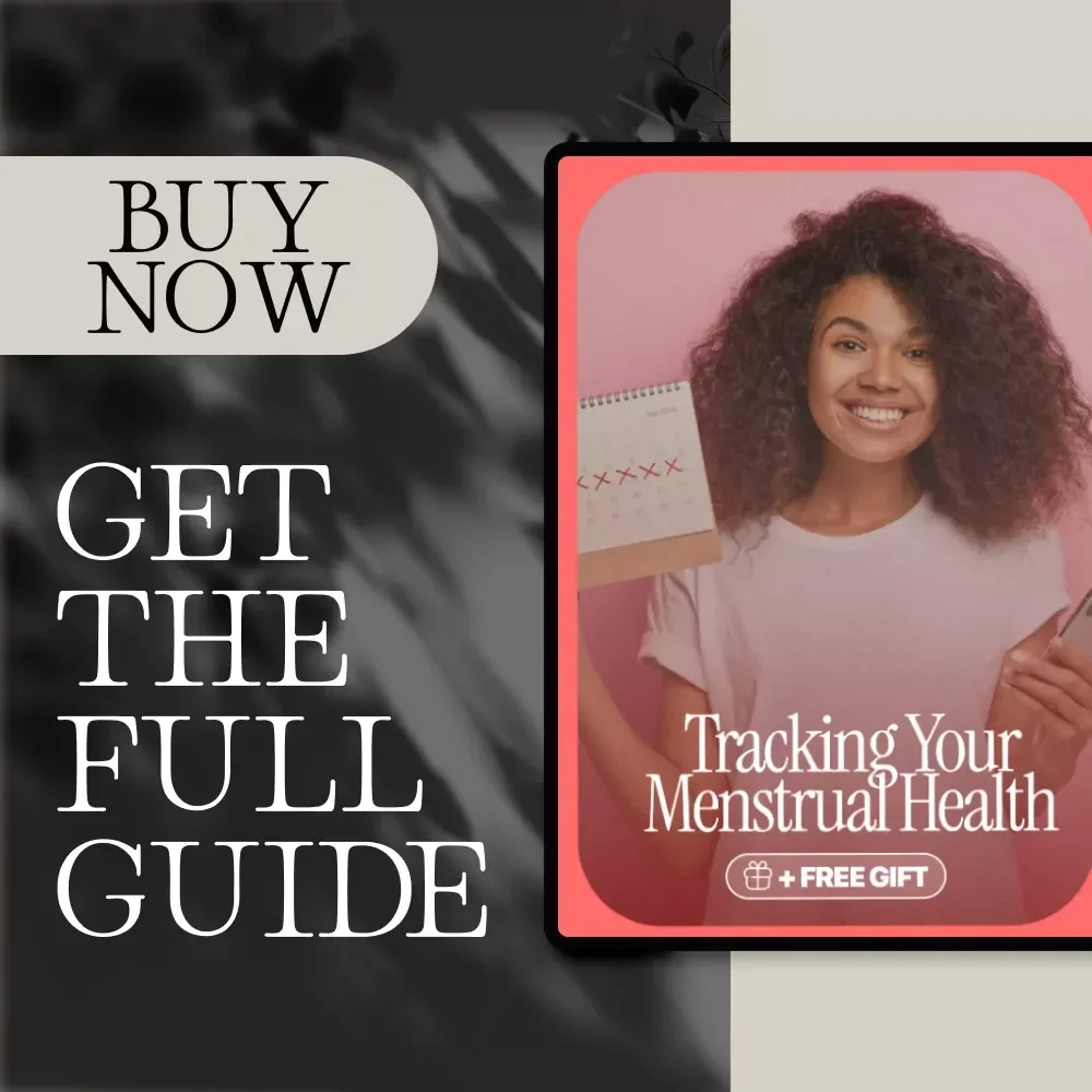 Tracking Your Menstrual Health | Digital Guide for Menstrual Cycle Tracking, Wellness, and AI Insights | eBook, Checklist & Routine Planner