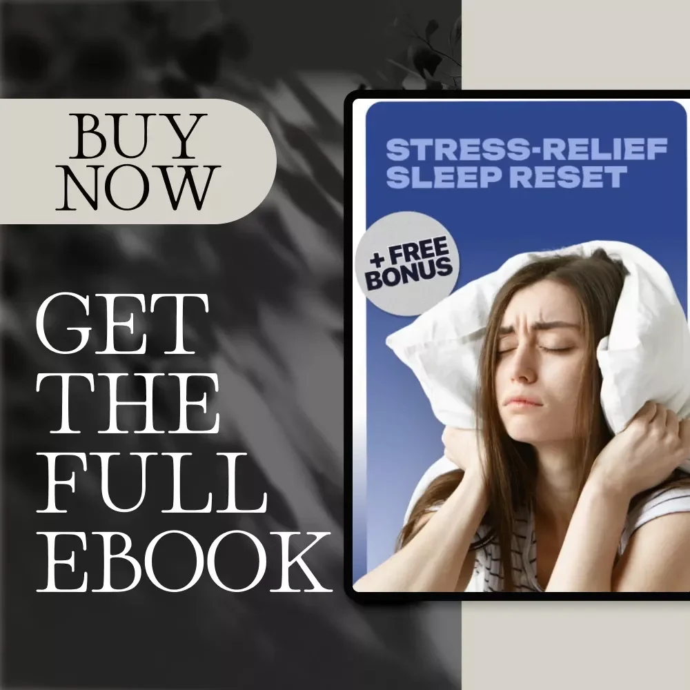 Stress-Relief Sleep Reset eBook | Digital Download Guide for Better Sleep, Relaxation, Bedtime Rituals, and Stress Management