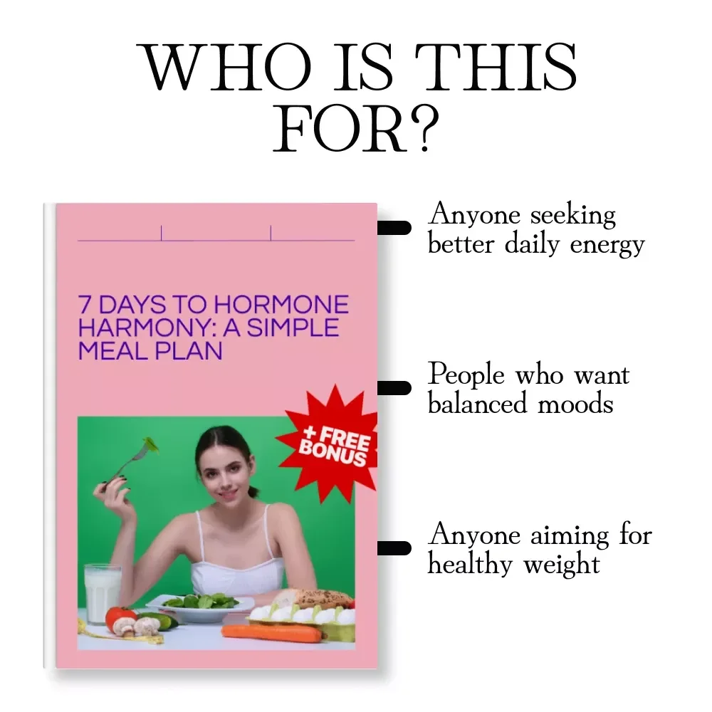 7 Days to Hormone Harmony: A Simple Meal Plan | Digital Download eBook | 7-Day Hormone-Balancing Meal Plan Guide