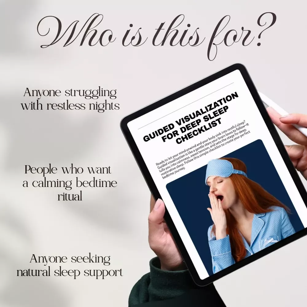 Guided Visualization for Deep Sleep Checklist | Relaxation, Meditation & Bedtime Routine Digital Download