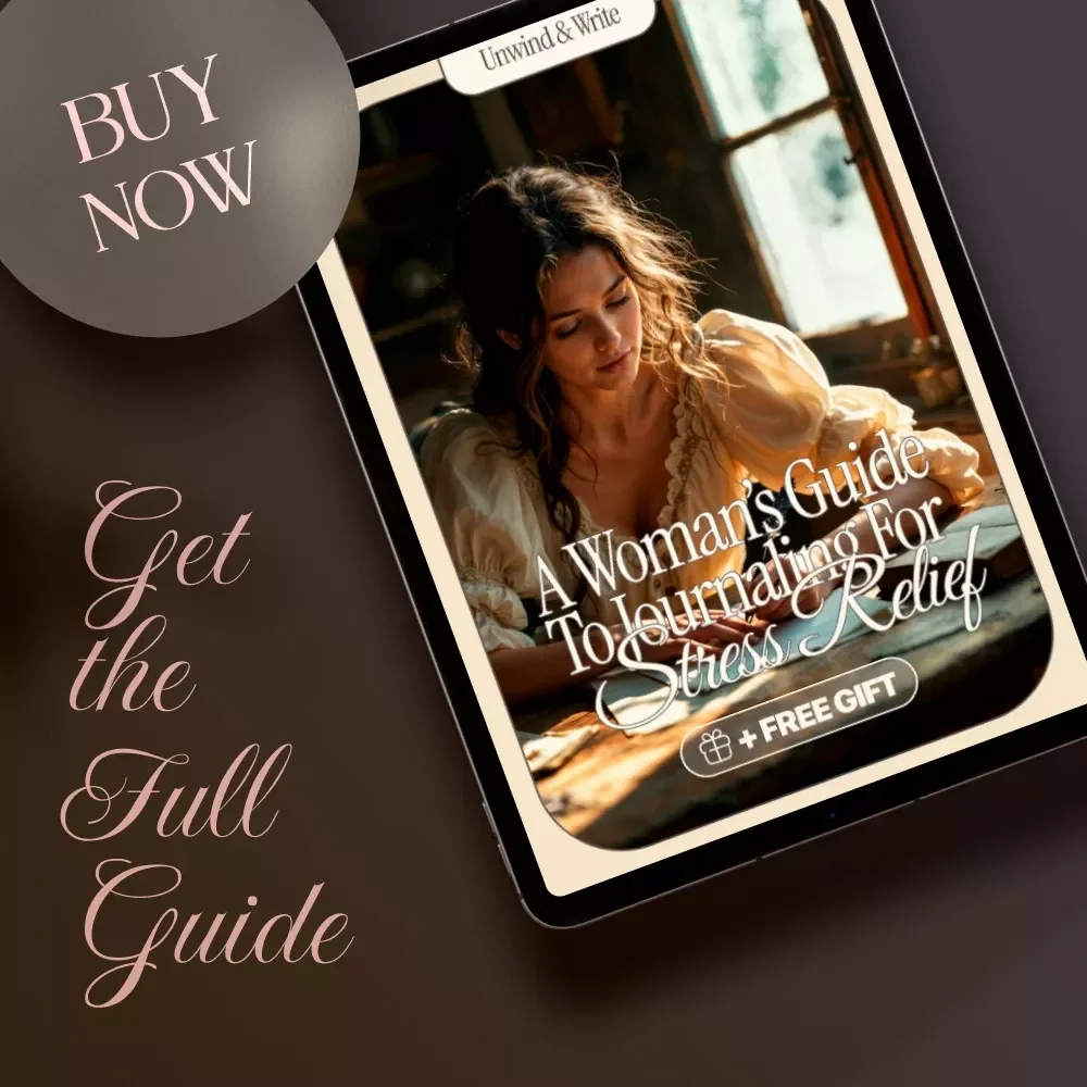 Unwind & Write: A Woman’s Guide to Journaling for Stress Relief | Digital Download Guide with Journaling Prompts for Stress Release
