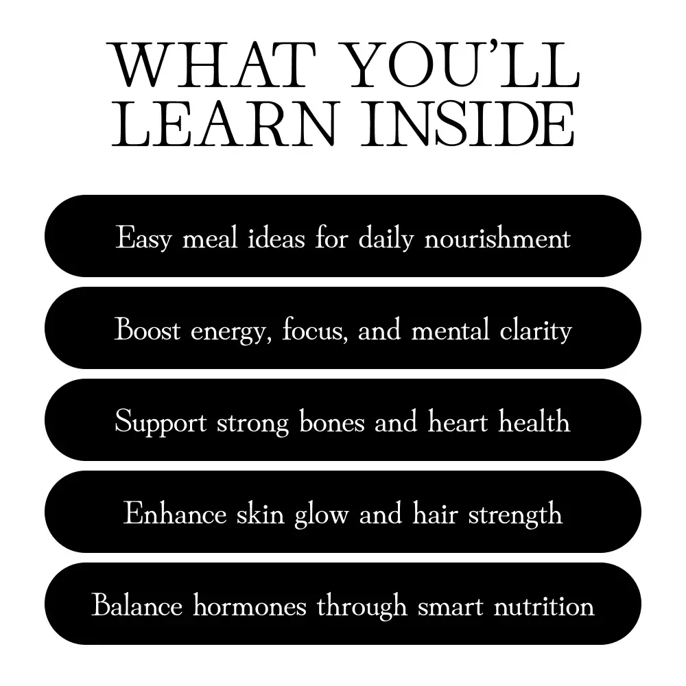 Nourish to Flourish: A Woman’s Guide to Functional Foods for Aging Gracefully | Healthy Aging eBook | Digital Download Guide for Women | Nutrition, Wellness & Longevity