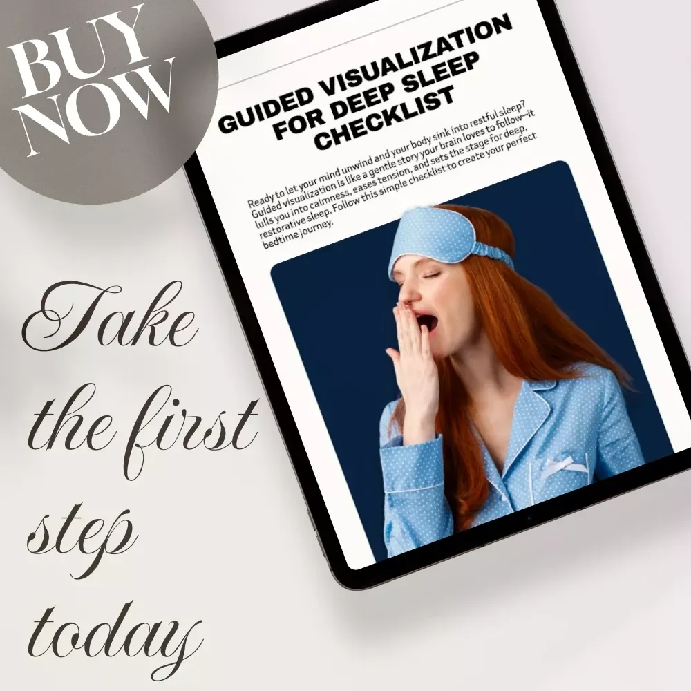 Guided Visualization for Deep Sleep Checklist | Relaxation, Meditation & Bedtime Routine Digital Download