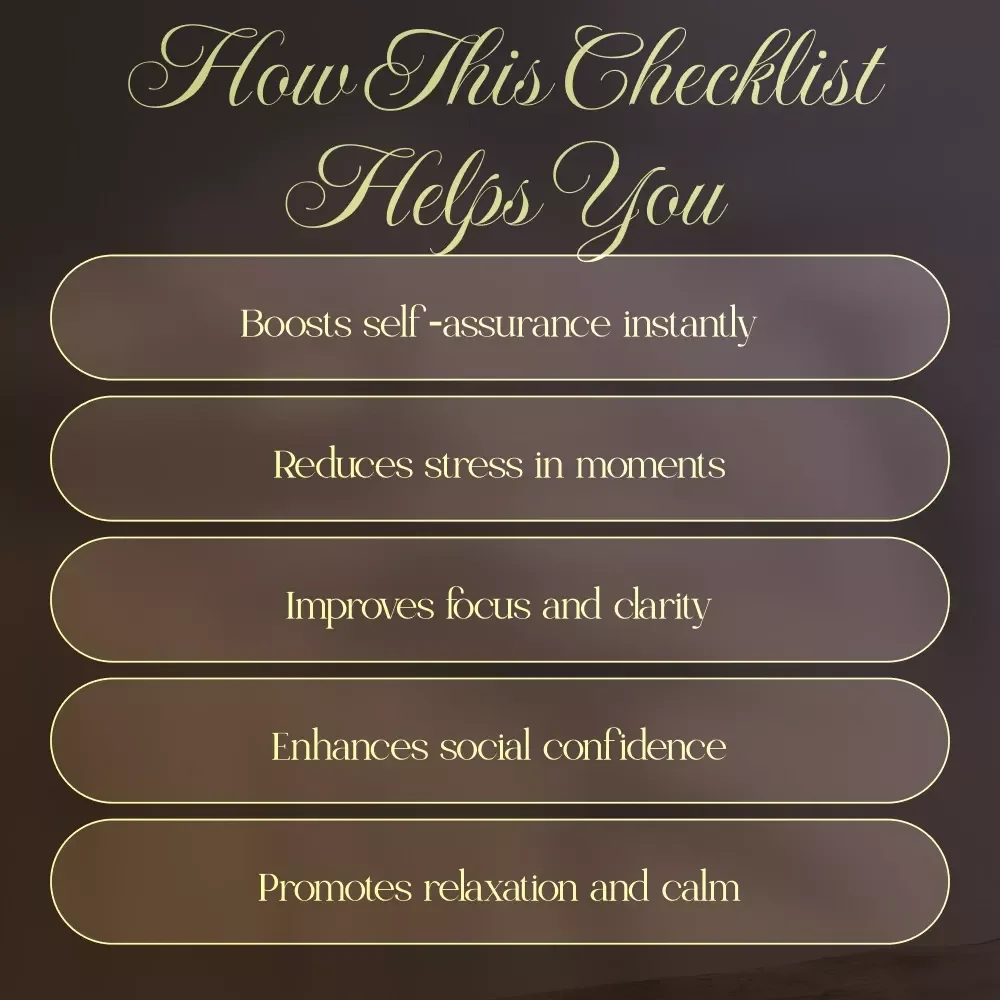 Confidence Boosting Micro-Meditations Checklist | Instant Digital Download