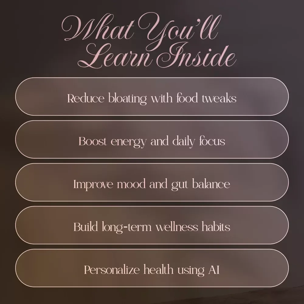 Gut Health Biohacking for a Stronger You | Digital Download eBook Guide for Gut–Brain Connection, Microbiome Balance, Probiotics, Prebiotics, Lifestyle Shifts & AI Meal Planning