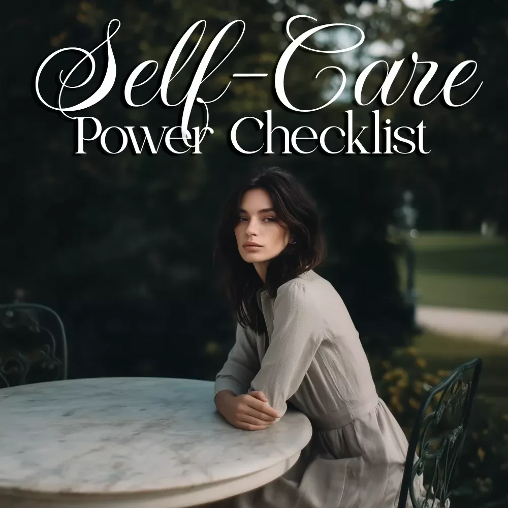Your Daily Self-Care Power Checklist | Self-Care Daily Checklist Printable Wellness Routine PDF Download