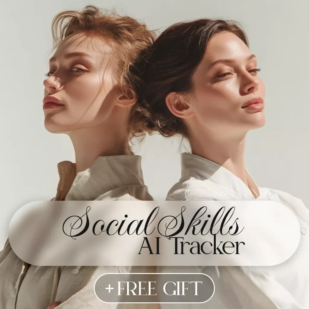 AI Social Skills Tracker Checklist - Digital Download for Personal Growth & Social Confidence