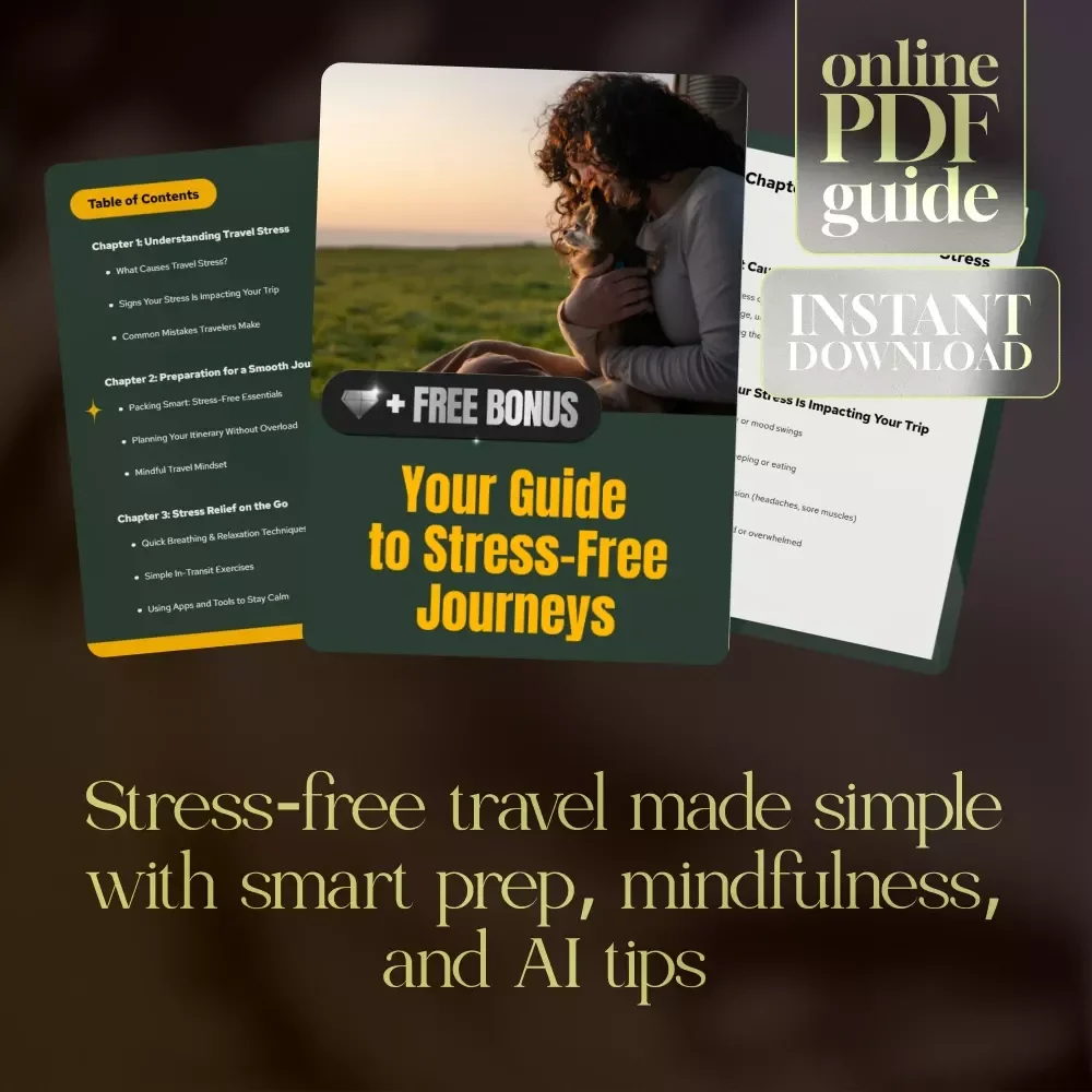 Your Guide to Stress-Free Journeys | Digital Download Travel Stress Relief Guide, eBook & Checklist for Smooth Travel
