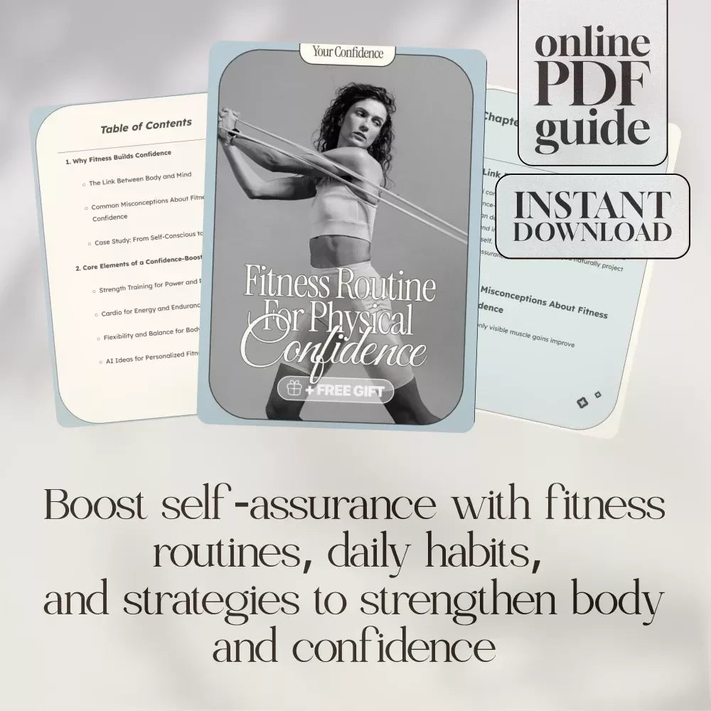 Fitness Routine for Physical Confidence Guide | Confidence-Boosting Fitness Routine Digital Download