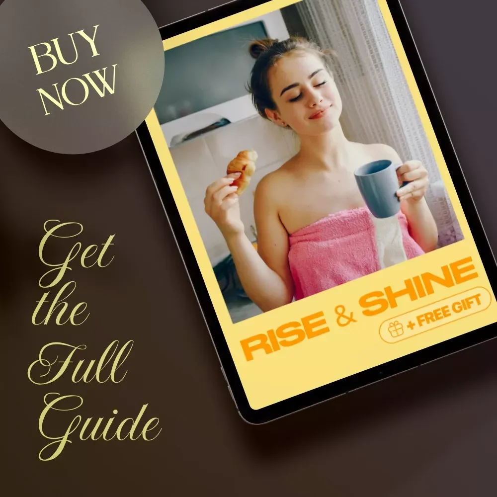 Rise & Shine | Morning Productivity Routine Guide | Digital Download for Women | eBook, Checklist & AI Prompts for Daily Success