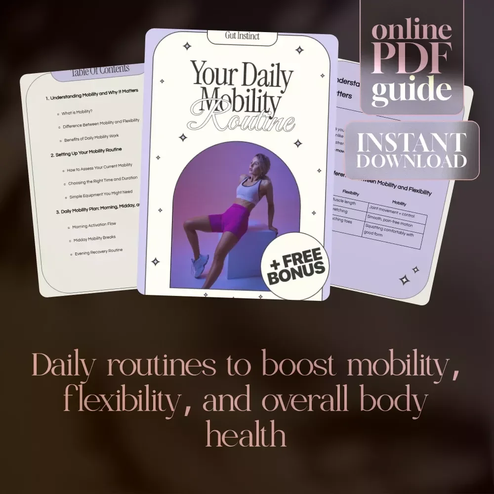 Your Daily Mobility Routine | Mobility Daily Plan eBook | Digital Download Guide for Flexibility, Recovery & Healthy Movement