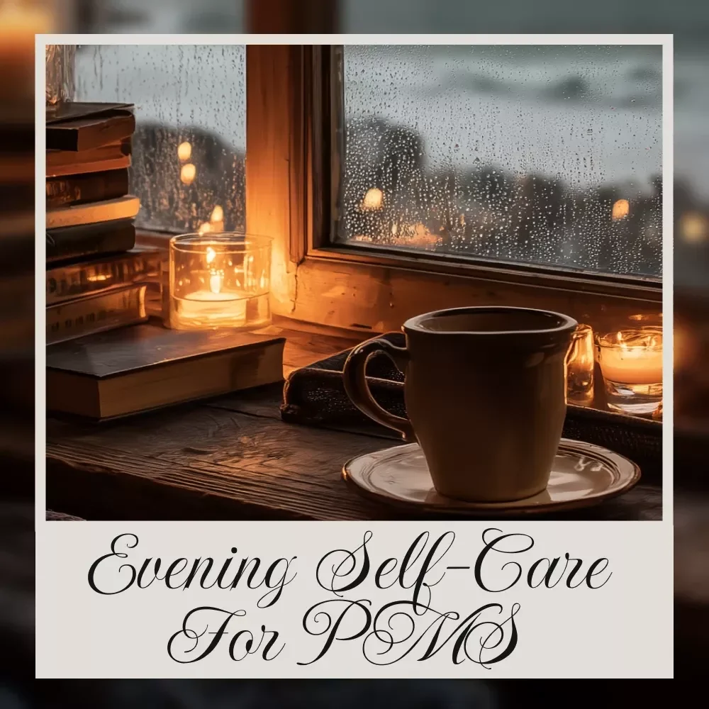 Evening Self-Care for PMS | Digital eBook Guide for Relaxation, Hormone Balance, Skincare, Food & Gentle Evening Rituals