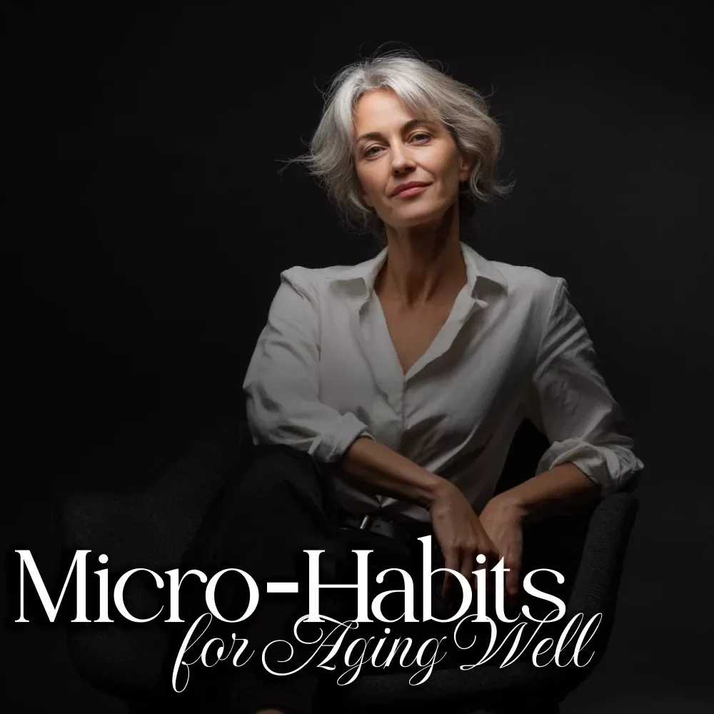 Micro-Habits for Aging Well Checklist | Daily Wellness Digital Download | Healthy Aging Guide for Longevity & Vitality