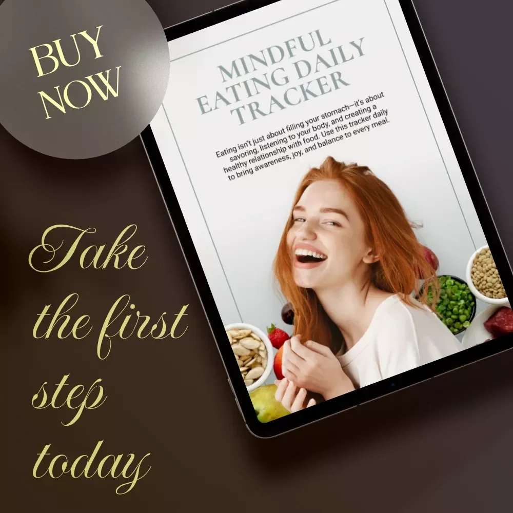 Mindful Eating Daily Tracker | Printable Checklist for Intentional Meals, Self-Care & Wellness | Digital Download