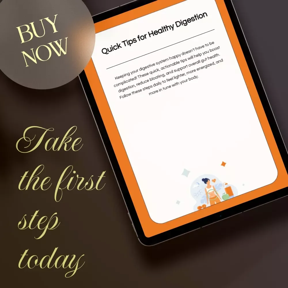 Quick Tips for Healthy Digestion Checklist | Simple Daily Gut Health Boost, Reduce Bloating, Support Digestion Naturally