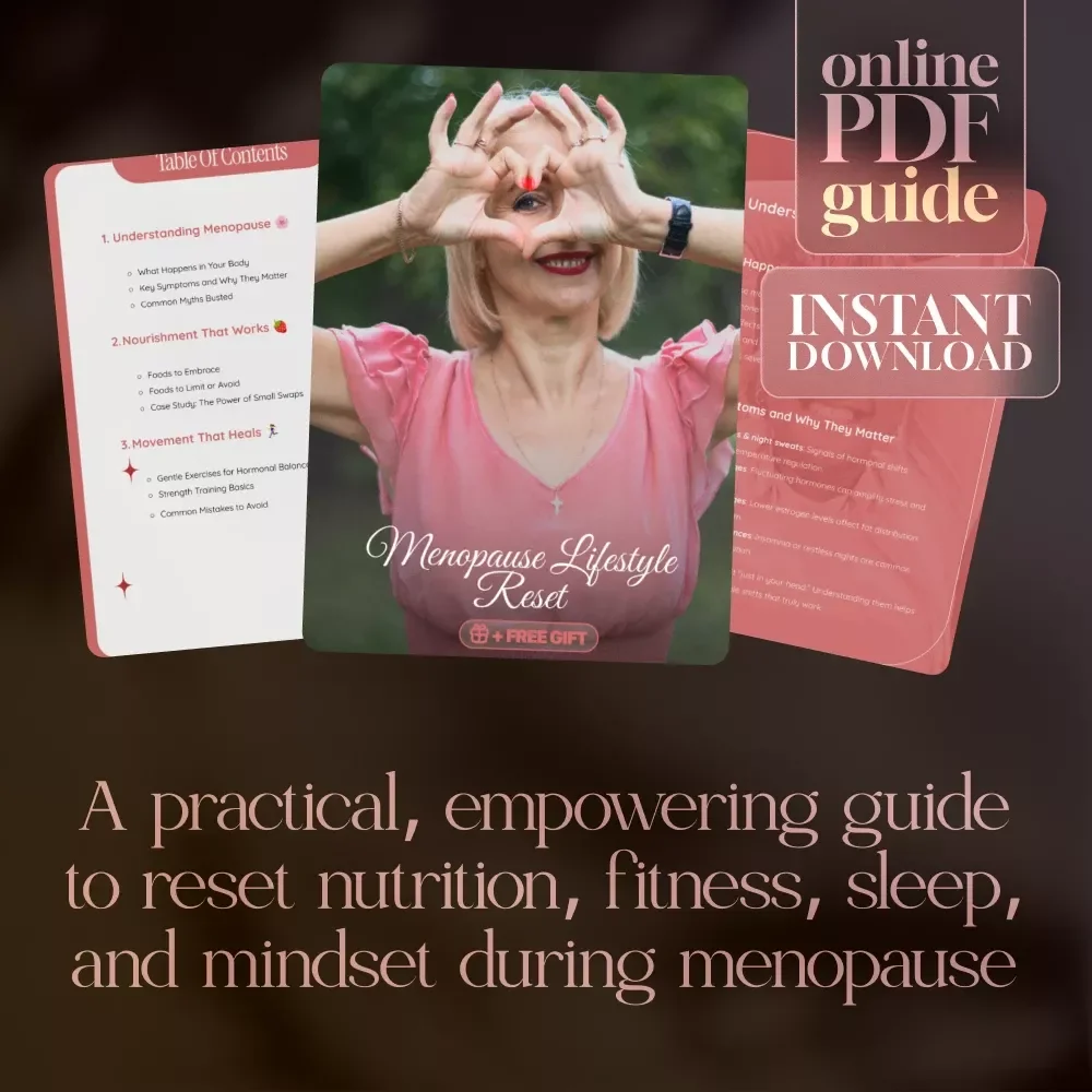 Menopause Lifestyle Reset | Digital Download eBook | Women's Health, Nutrition, Fitness, Sleep & Emotional Wellbeing Guide