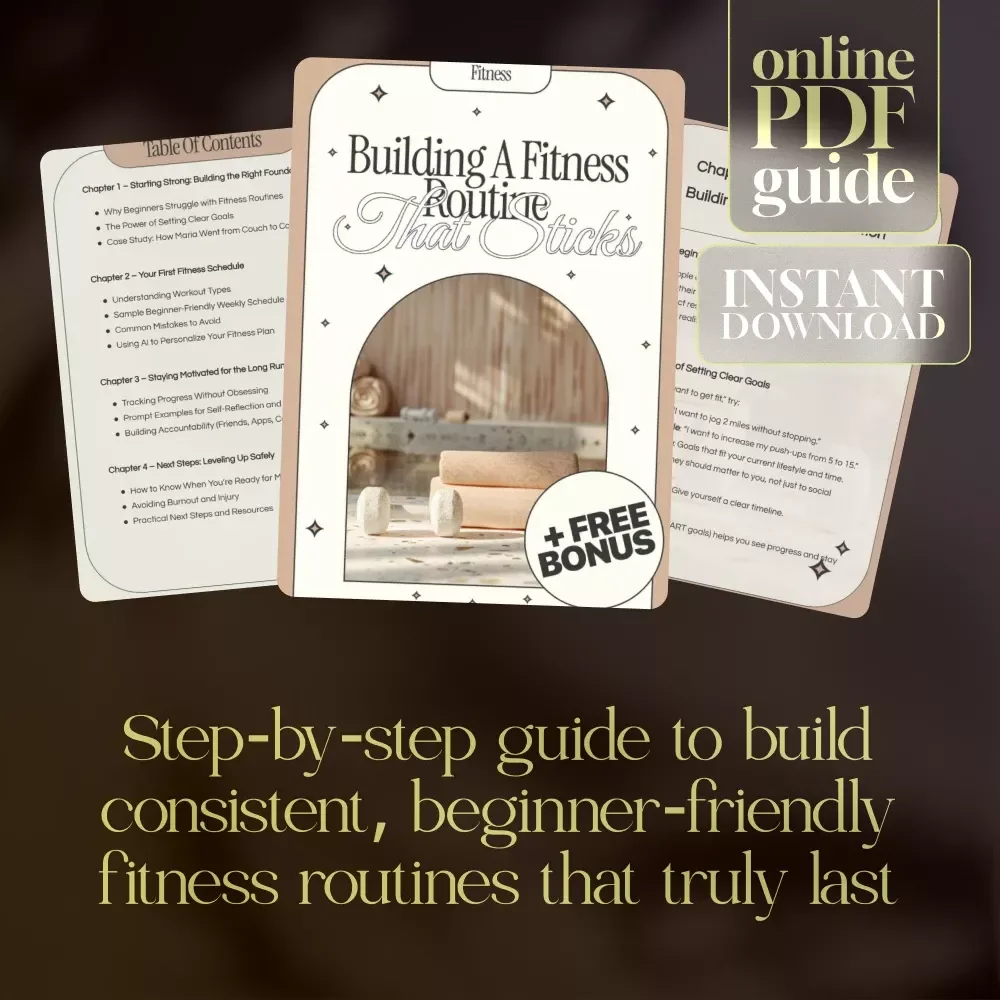 Building a Fitness Routine That Sticks | Digital Guide for a Fitness Schedule for Beginners
