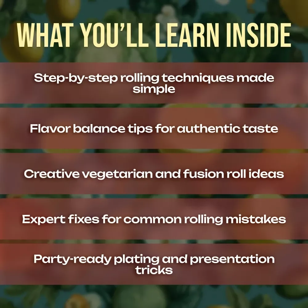 Rolling Delight: A Beginner’s Guide to Vietnamese Bánh & Spring Rolls | Vietnamese Food Recipes eBook for Authentic Spring Rolls & Bánh Varieties