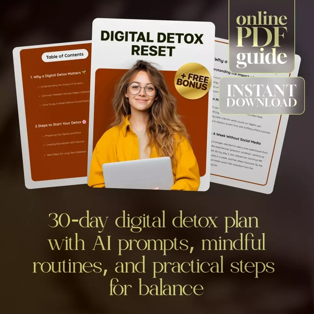 Digital Detox Reset | Guide on How to Do a Digital Detox with Steps, AI Prompts & Balance Tips