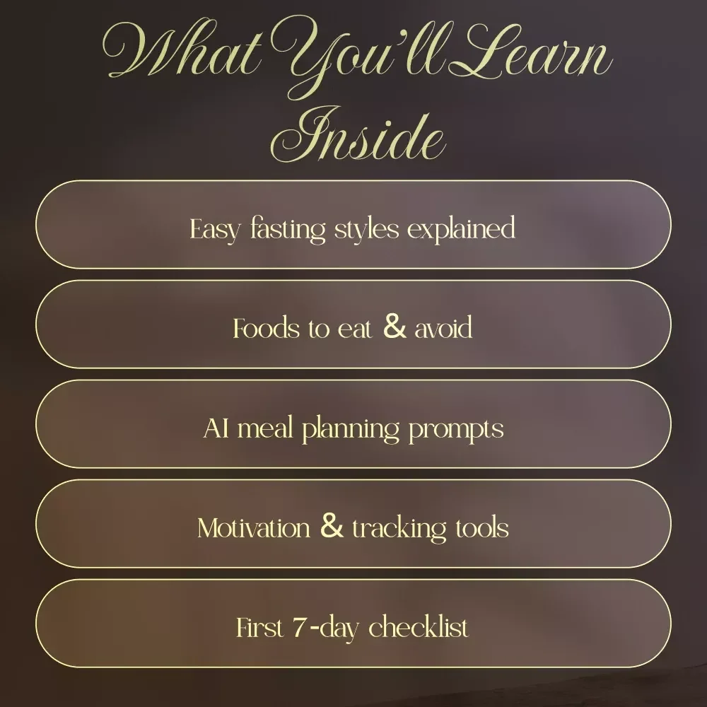 Fast & Free: Intermittent Fasting Guide | How to Do Intermittent Fasting for Weight Loss, Meal Planning & Motivation Support