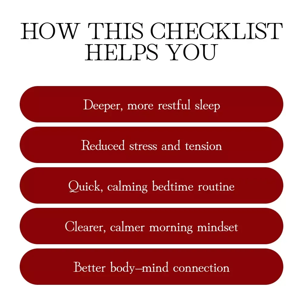 Women’s Choice Checklist: Yoga Nidra for Better Sleep | Digital Download Checklist for Relaxation, Bedtime Routine, and Deep Rest
