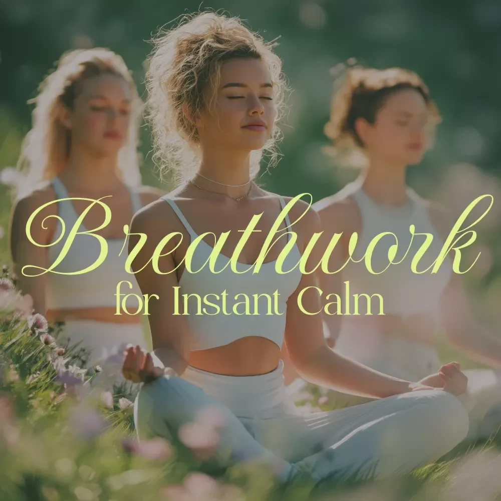 Breathwork for Instant Calm | Digital Download Guide | Stress Relief eBook, Mindfulness Checklist & Relaxation Techniques