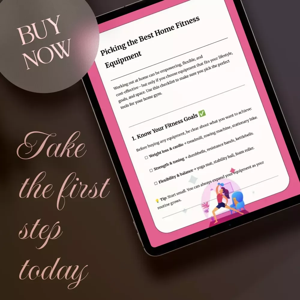 Picking the Best Home Fitness Equipment Checklist | Digital Download Guide to Choosing What is the Best Home Fitness Equipment