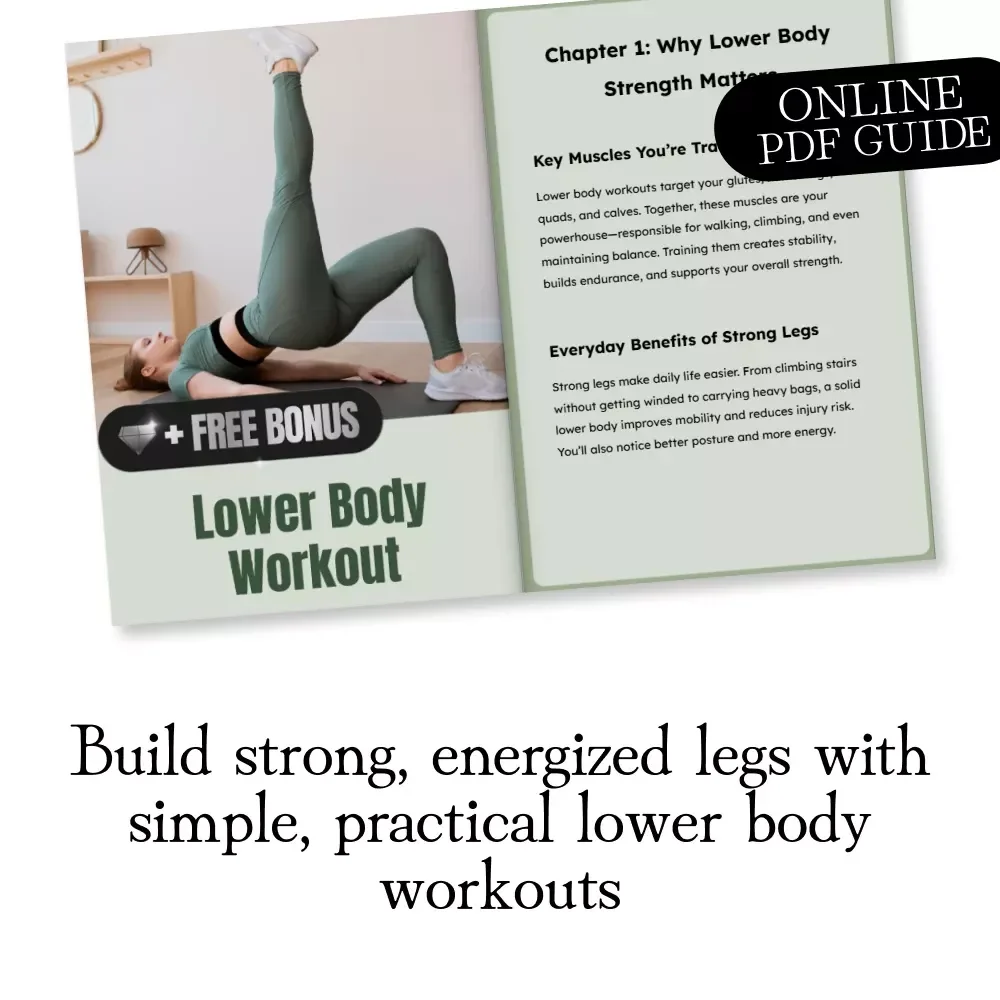 Lower Body Workout Guide | Digital Download eBook | Strength Training, Squats, Fitness Motivation & AI Tweaks