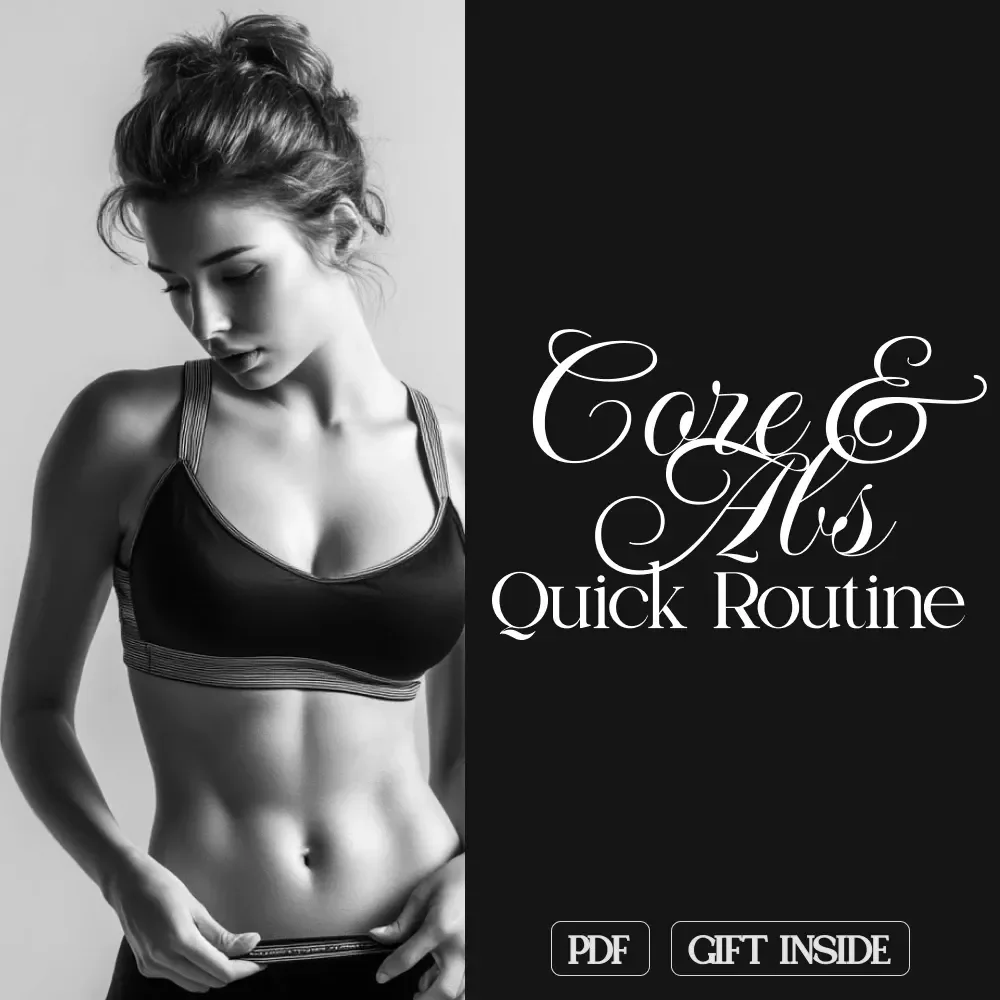 Core & Abs Quick Routine | 10-Minute Core Strength Guide for Toned Abs, Better Posture & Everyday Energy | Printable Digital Download