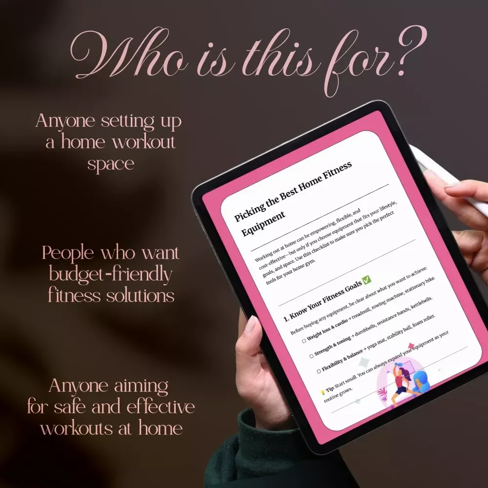 Picking the Best Home Fitness Equipment Checklist | Digital Download Guide to Choosing What is the Best Home Fitness Equipment