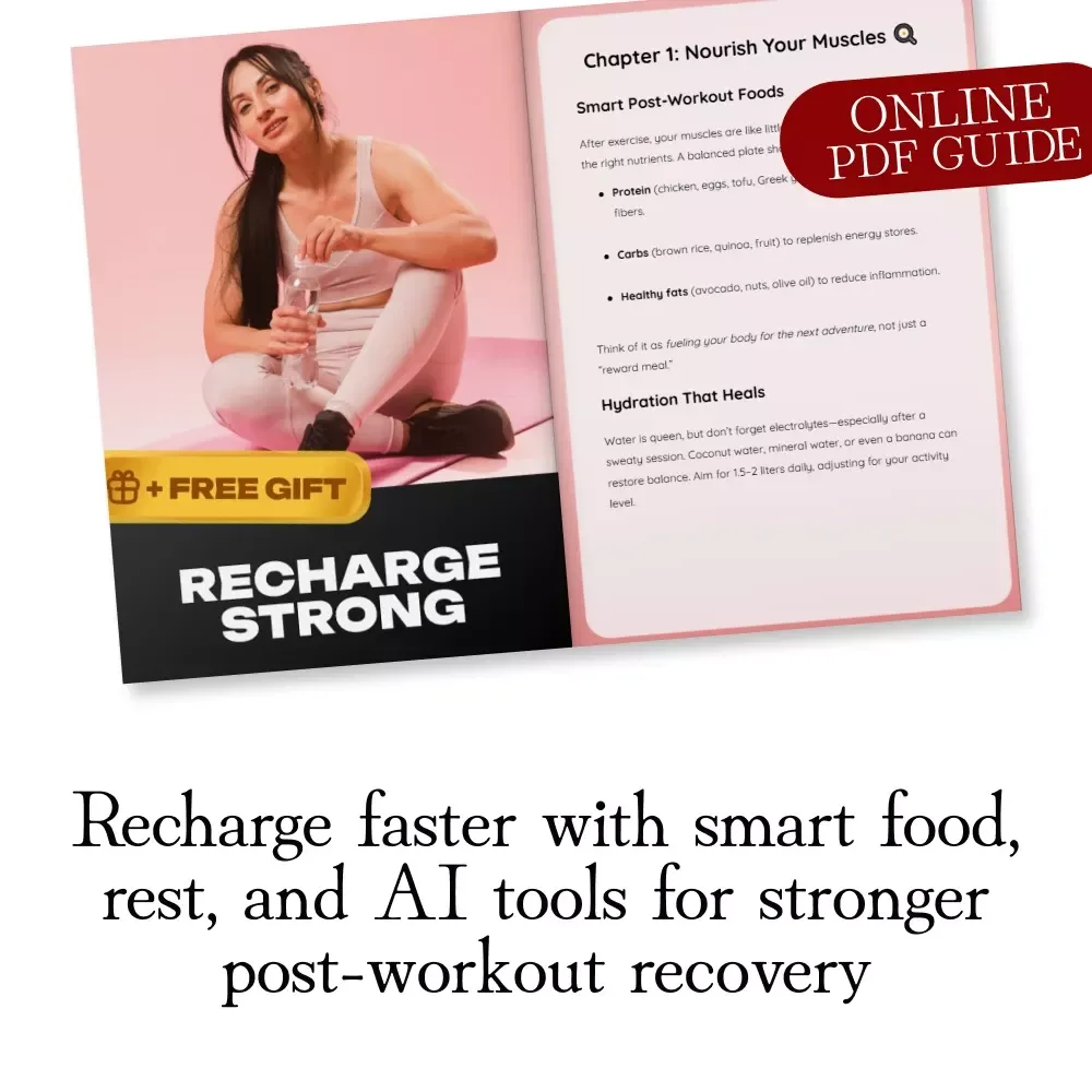 Recharge Strong | Post-Workout Recovery Guide for Women | Digital Download eBook & Checklist