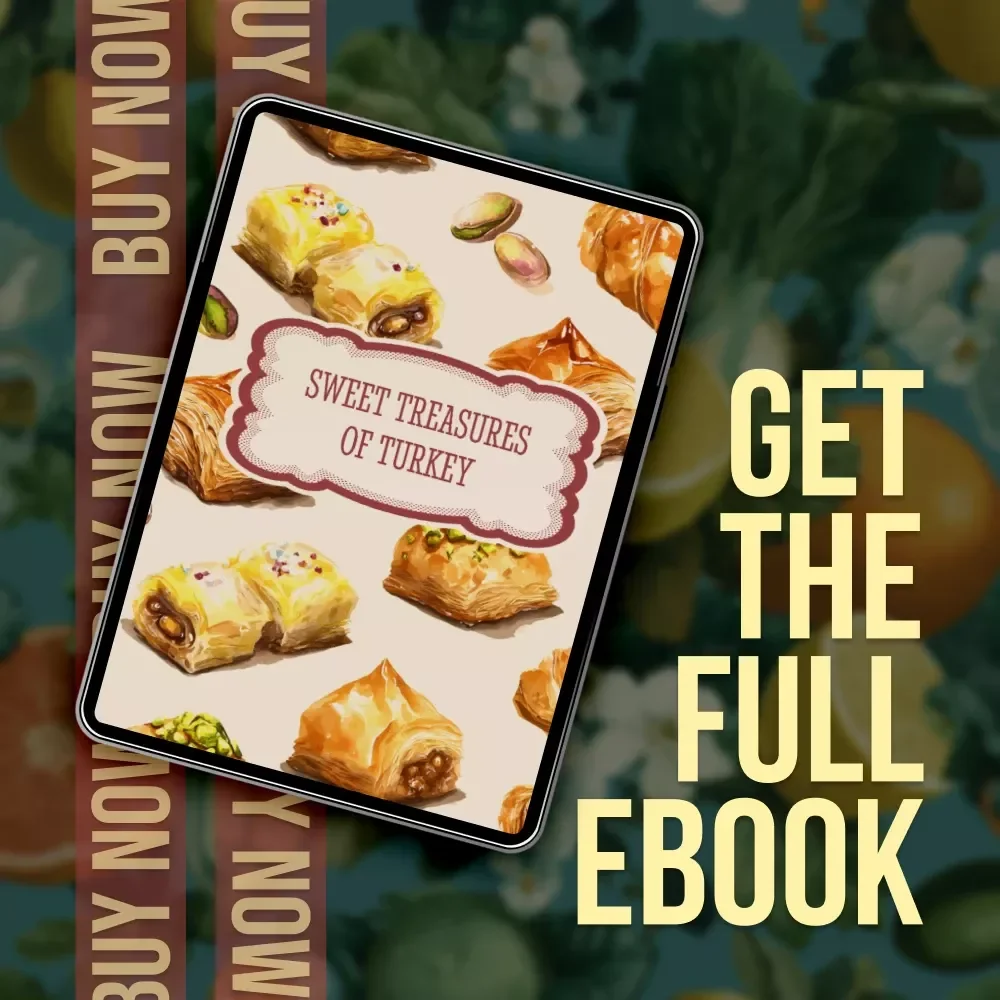Sweet Treasures of Turkey | Digital Guide to Turkish Desserts, Baklava, Turkish Delight, Halva & More | eBook Download for Food Lovers & Home Bakers
