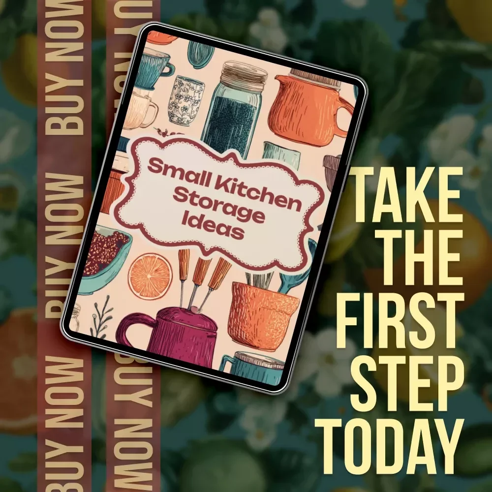 Small Kitchen Storage Ideas Checklist | Digital Download Guide for Space-Saving Solutions & Organization