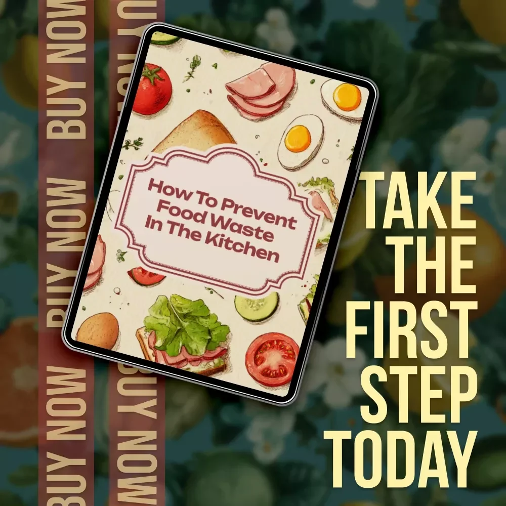 How to Prevent Food Waste in the Kitchen Checklist | Digital Download Guide, Eco-Friendly Sustainable Living, Zero Waste Kitchen Printable