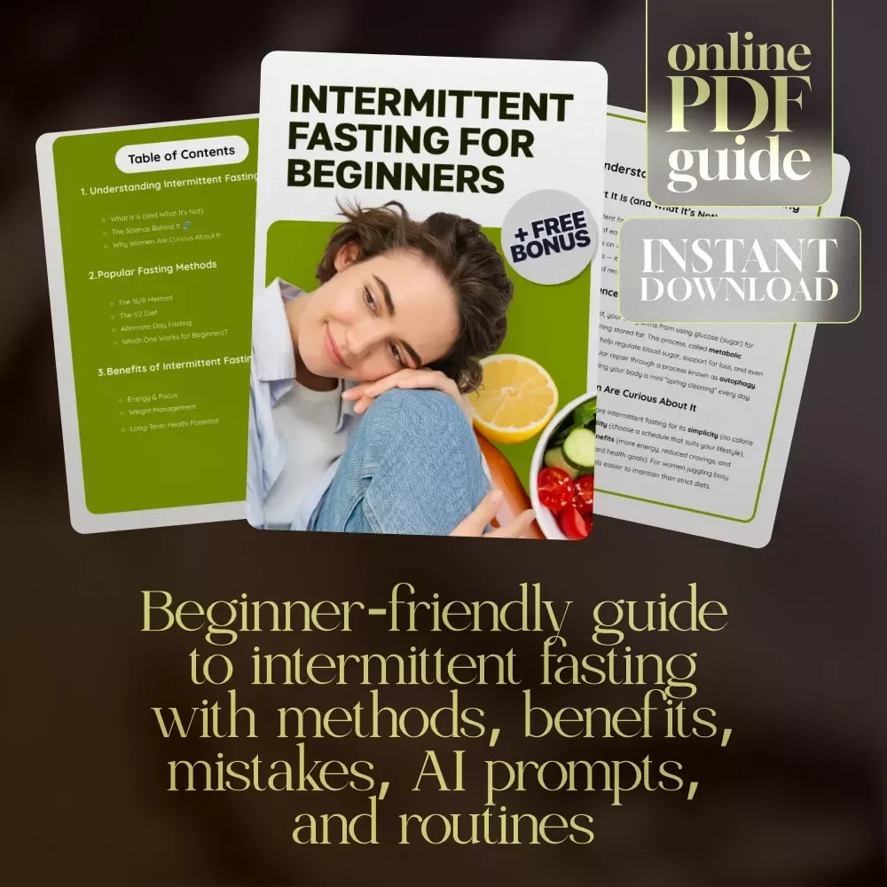 Intermittent Fasting for Beginners | Beginners Guide to Intermittent Fasting eBook | Digital Download Wellness & Weight Loss Resource