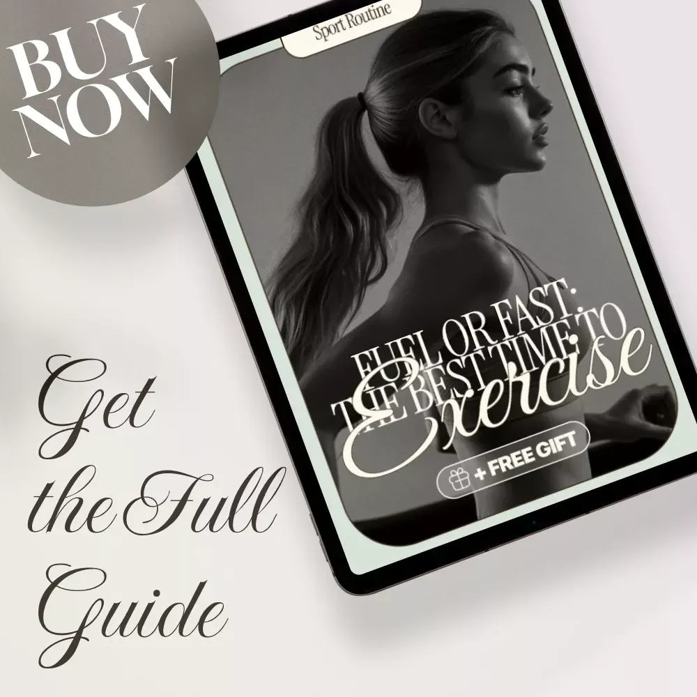 Fuel or Fast: The Best Time to Exercise | Digital Fitness Guide | Should I Exercise Before I Eat or After? | eBook, Checklist & Routine Planner