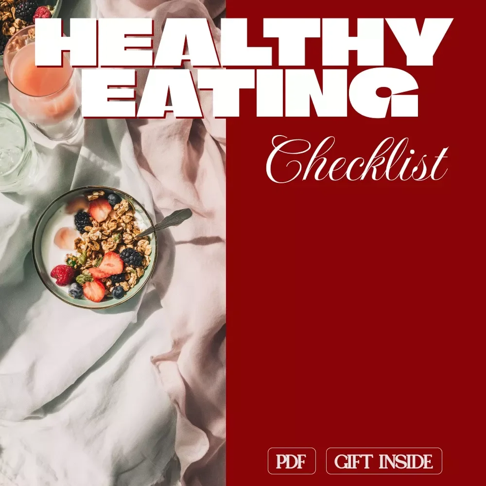 Your Healthy Eating Checklist | Digital Download for Hormone Balance, Wellness, and Nutrition Guide eBook