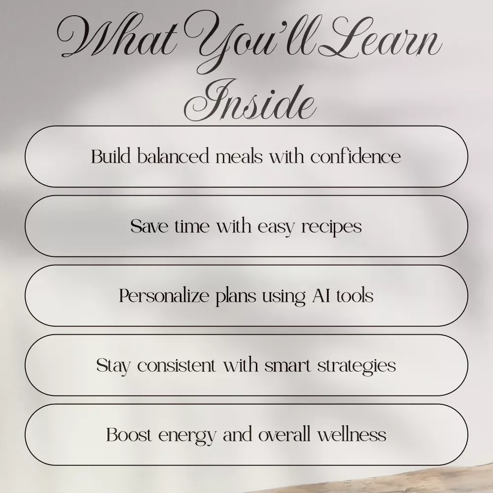 Healthy Eating Meals and Recipes eBook | Digital Download Guide with Meal Plans, Easy Recipes, and AI Meal Planning Tools for Balanced Nutrition